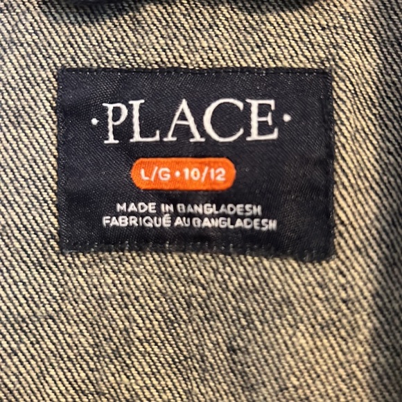 The Children’s Place Kids Jean Jacket Size 10/12 - Picture 2 of 3